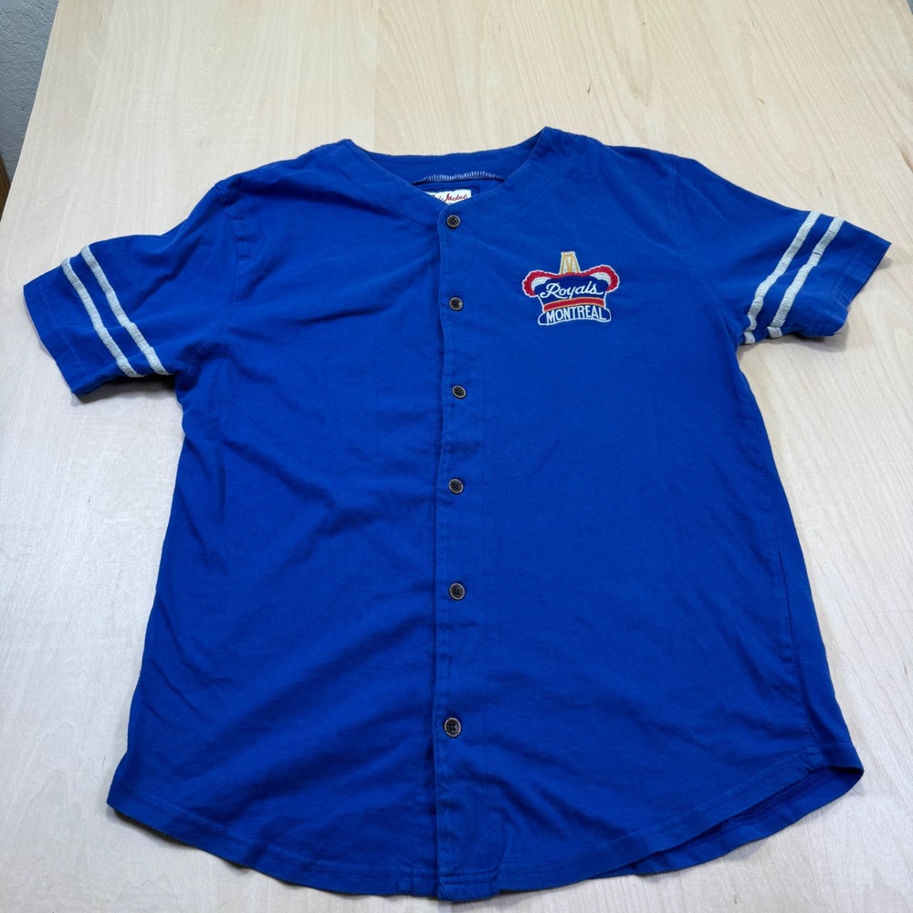 Red Jacket Montreal Royals‎ Baseball Jersey Shirt Men's Medium Royal Blue